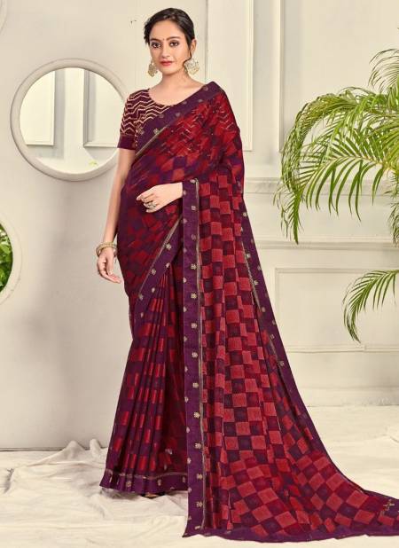 Pink Colour MINTORSI KAMAL BRASSO Latest Fancy Exclusive Wear Designer Saree Collection 27276